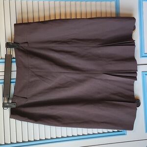 Dress Barn Dark Brown Flounce Skirt